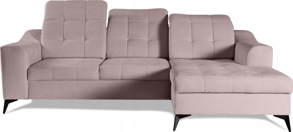 Rohová sedačka Coco s funkciou spánku 250 x 180 cm, nastaviteľné opierky hlavy, moderná