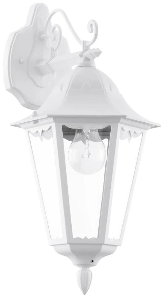 EGLO Vonkajšie nástenné osvetlenie NAVEDO, biele, 47,5x20cm