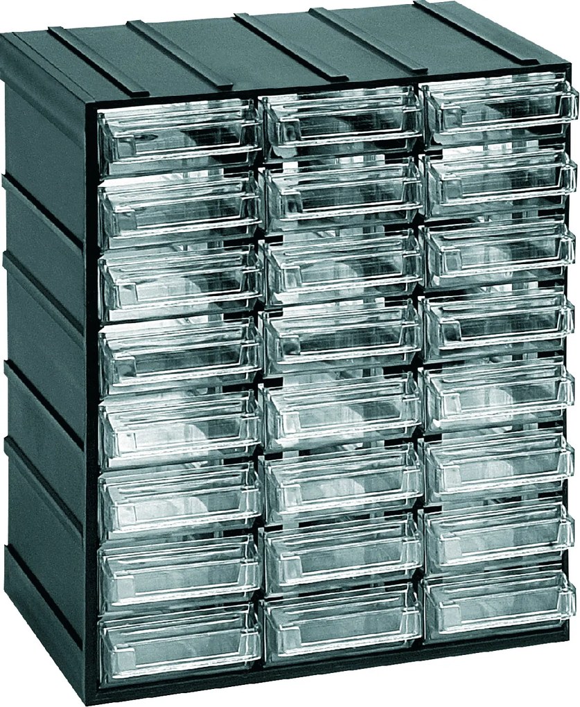 ARTPLAST Organizér 501T 192 x P 148 x H 230 mm s 24 priehľadnými zásuvkami