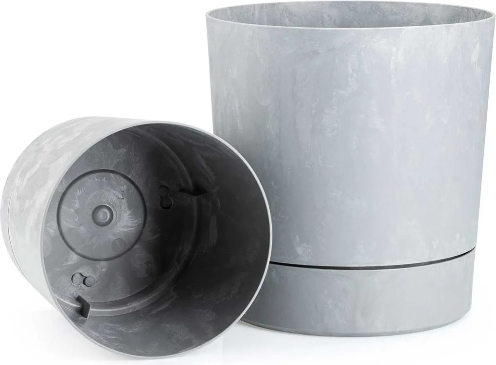Sada 2 ks květináčů Azalea šedý beton