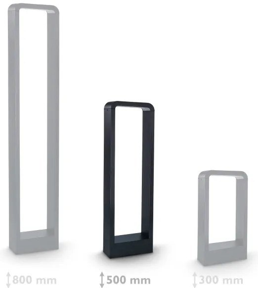 Brilagi - LED Vonkajšia lampa BARI LED/7W/230V 3000/4000/6000K IP54 50 cm