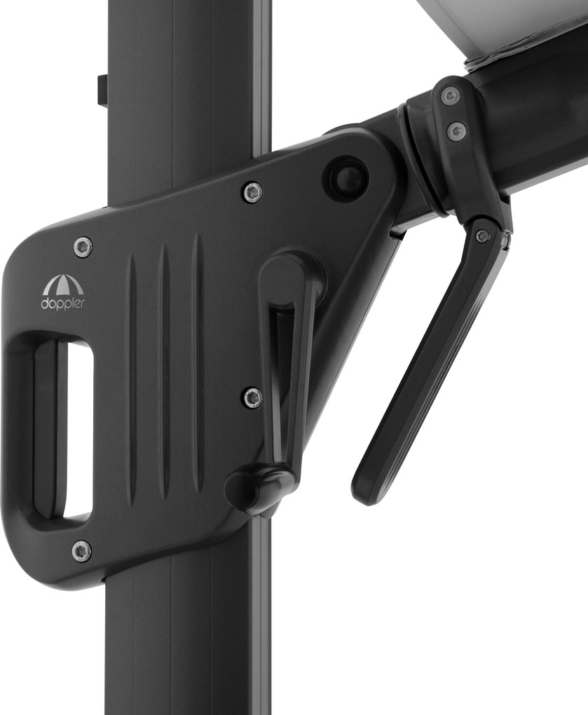 Doppler LIFE 300 x 400 cm – výkyvný záhradný slnečník s bočnou tyčou