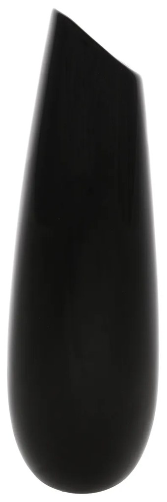 Keramická váza Drop, 7 x 26 x 7 cm, čierna