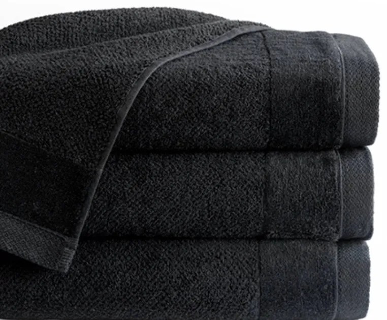 Uterák Vito Čierny 50x90 cm – luxusný mäkký uterák, vysoká gramáž, moderný dizajn