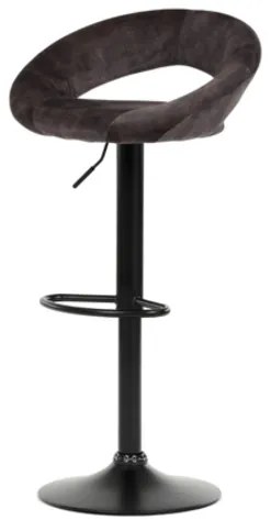 Barová stolička Autronic 39 cm hnedá látka AUB-822 BR4
