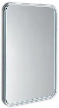 Sapho Sapho, FLOAT LED podsvietené zaoblené zrkadlo v ráme 600x800mm, biela, 22572