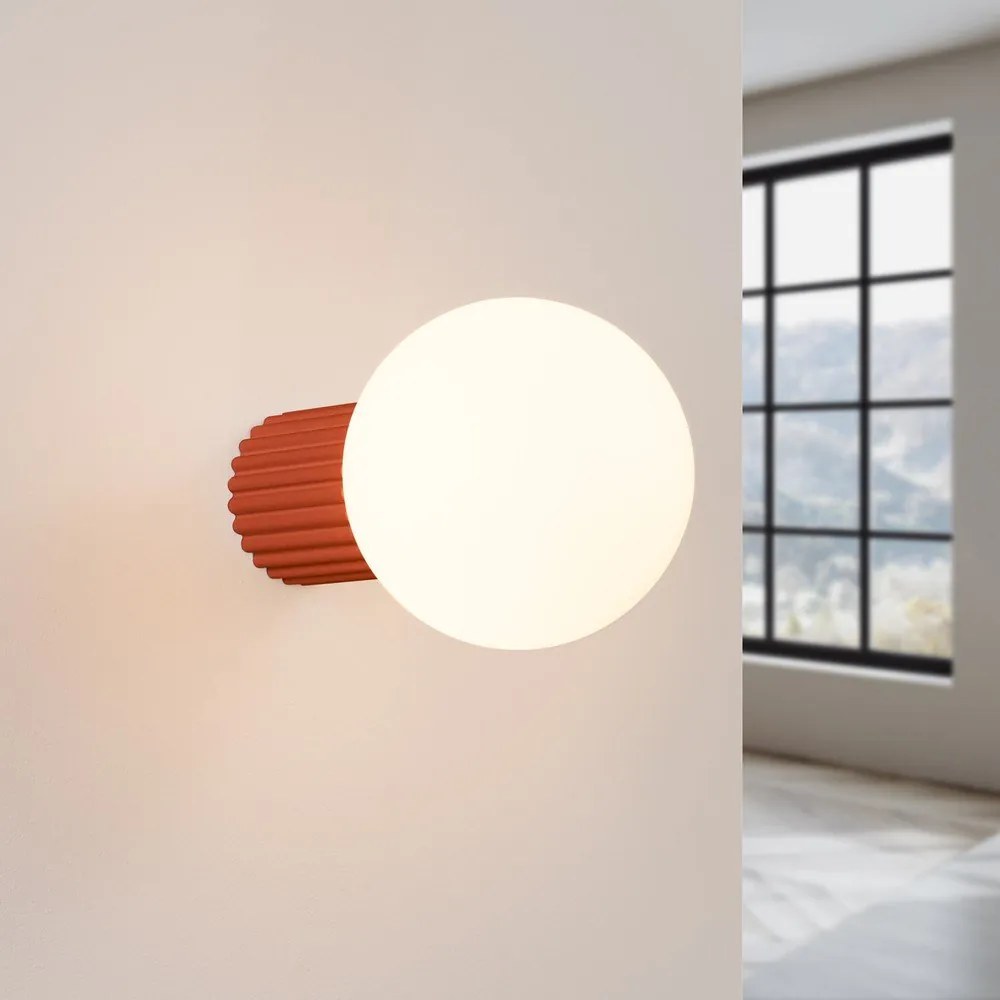 Oranžové nástenné svietidlo ø 12 cm Orbital – Sollux