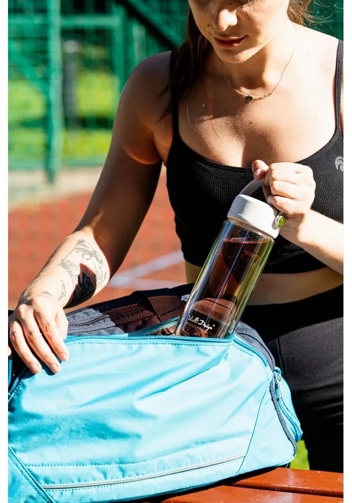 Modrá sklenená fľaša 350 ml Fuori – Vialli Design