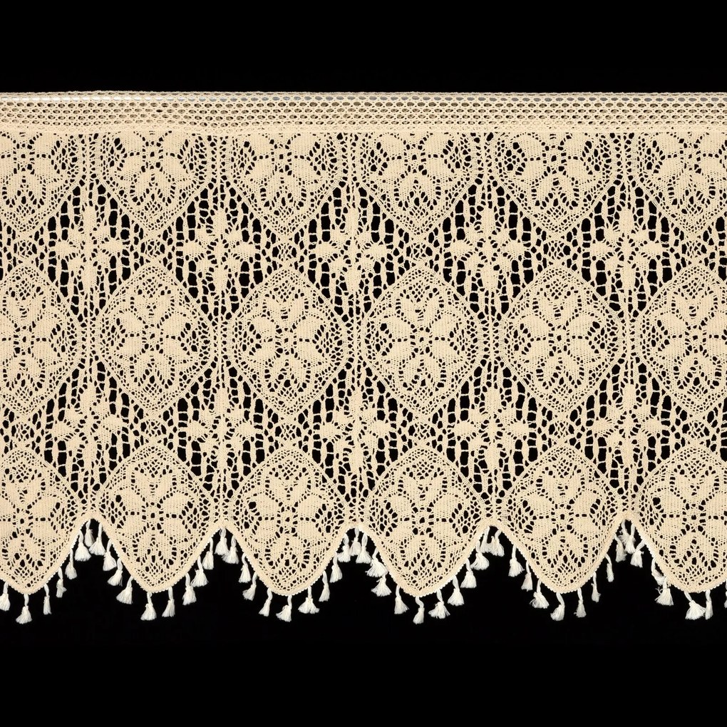 KRÁTKA ZÁCLONA NA PÁSKE MOLY 150X60 CM SVETLOBÉŽOVÁ
