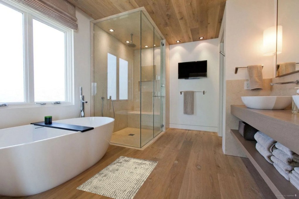 BO-MA, Kúpeľňová predložka Ella micro béžovošedá, 50x80, béžová, kúpeľňa