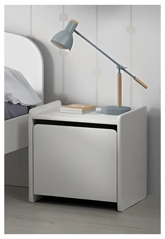 Biely detský nočný stolík Vipack Kiddy