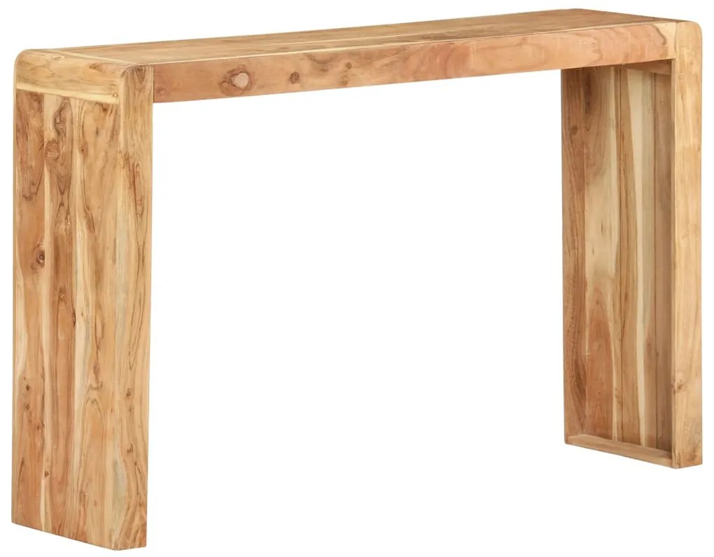 vidaXL Konzolový stôl 120x30x76 cm akáciový masív