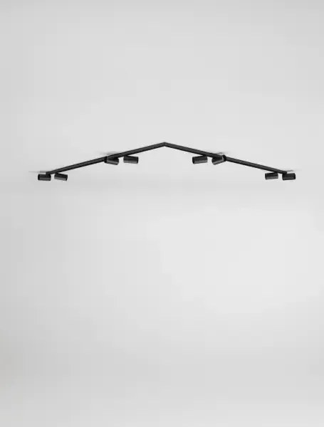 Minimalistické bodové svietidlo Oso 8 Čierna