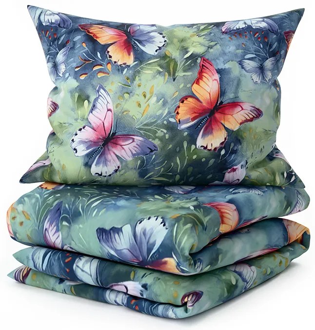 Obliečky z mikrovlákna COLORFUL BUTTERFLY, farebné Rozmer obliečky: 70 x 90 cm | 140 x 220 cm