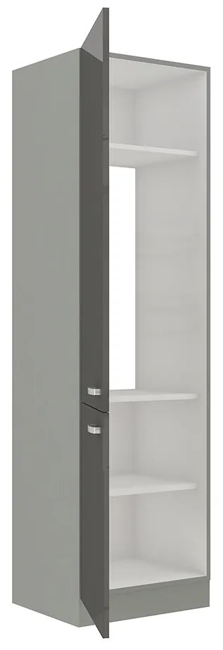 Vysoká kuchynská skrinka Multiline 60 LO-210 2F, Farby: šedý / krém lesk