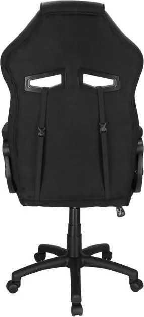 Herná stolička Springos – kancelárska stolička s nastaviteľnou výškou, hojdacou funkciou a bedrovou opierkou, čierna HF0036