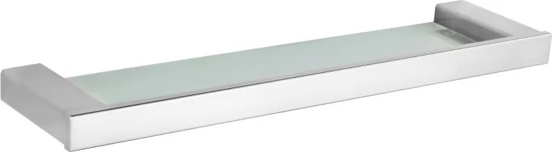 Mexen Pavo závesná sklenená polička, chrómová - 7030437-00