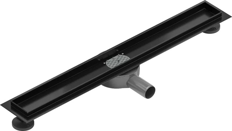 Mexen Flat 360, telo žľabu s rotačným sifónom 60 cm, čierna matná, 1740060