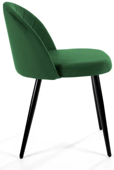 Jedálenská stolička SJ.077 fľaškovo zelený