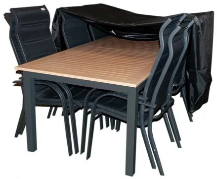 Doppler Ochranný obal na stôl 220x100 cm +  6 kresiel Miami