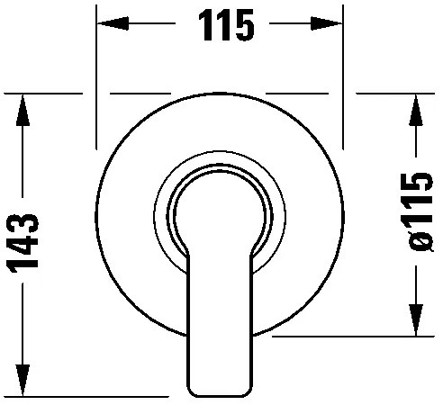 Duravit DC4210007046 - Sprchová batéria pre podomietkovú inštaláciu D-CODE matná čierna