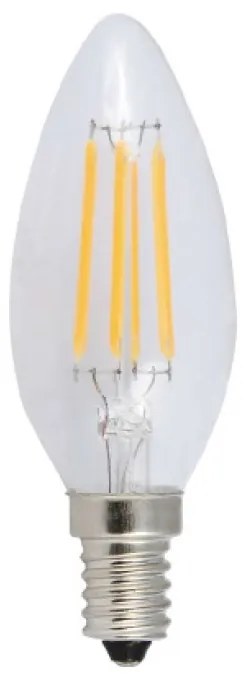 Diolamp LED Filament Candle žiarovka číra C35 6W/230V/E14/2700K/760Lm/360°