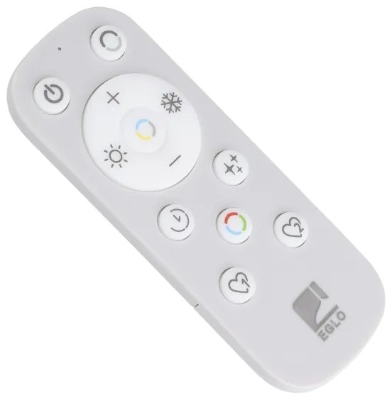 Eglo 901117- Sada 3x LED RGB stmievateľných kúpeľňových svietidiel CALONGE 3,8W/230V IP44 + diaľkový ovládač