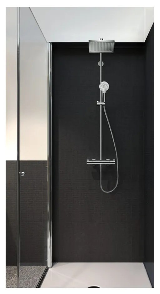 Hansgrohe Crometta E, showerpipe 240 1jet EcoSmart 9 l/min s termostatom, chróm, HAN-27281000