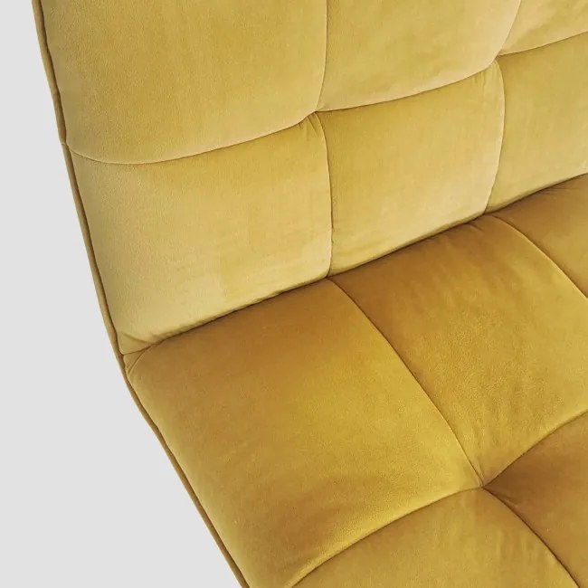 Kreslo NELOX zamatové horčicové 746307