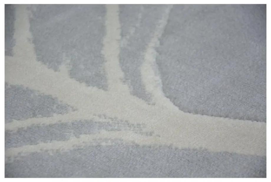 Kusový koberec PP Listy sivý 80x150cm