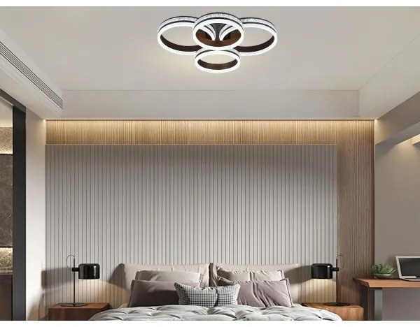 LED Stmievateľný prisadený luster LED/150W/230V 3000-6500K + diaľkové ovládanie