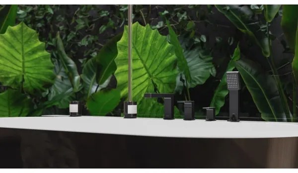 OMNIRES PM7432BL - Vaňová batéria 4-otvorová PARMA matná čierna