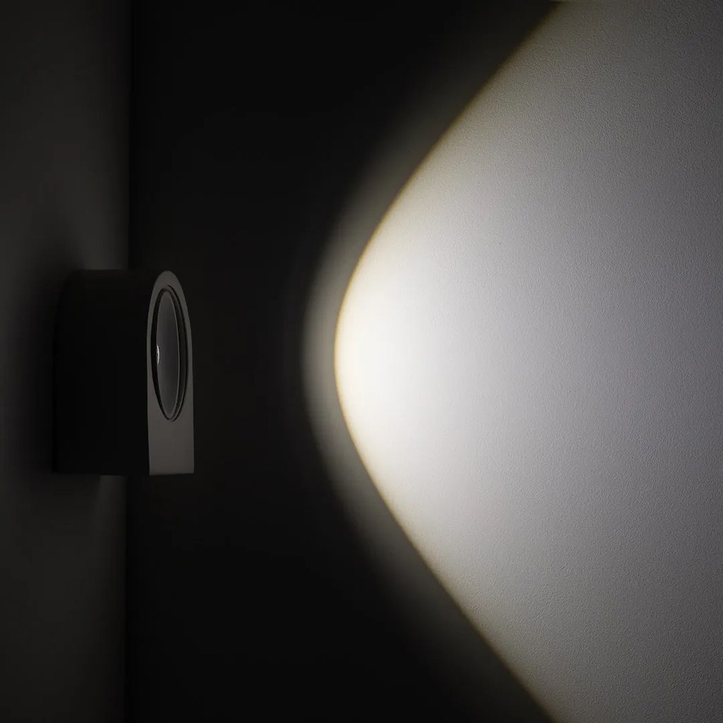 Nástenné svietidlo Luce, 1x biele kovové tienidlo, w