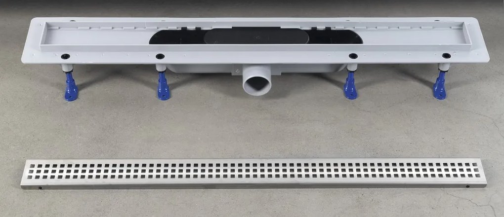 Polysan Polysan, INDY sprchový kanálik s nerezovým roštom, superflow, DN50, 910x122x65 mm, 73661