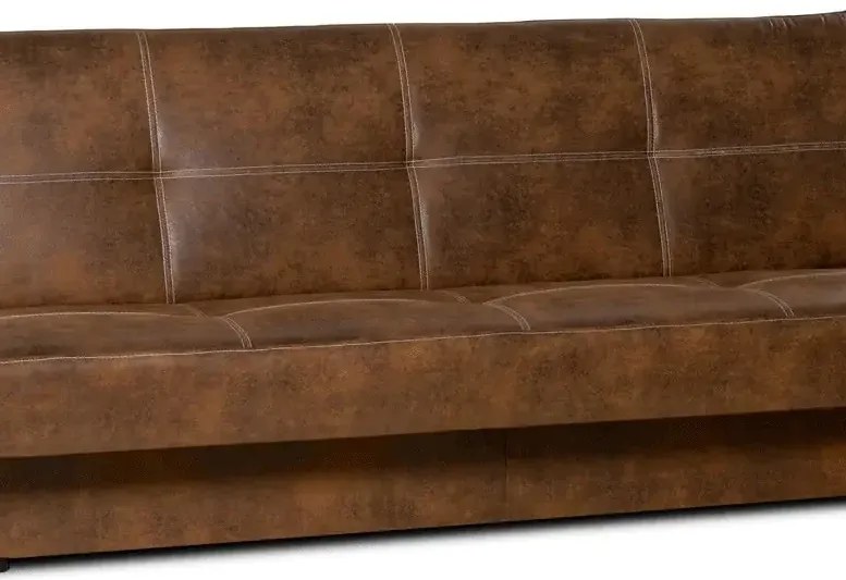 Oskar II s bočnicami, hnedá (gobi 3/biele prošití)