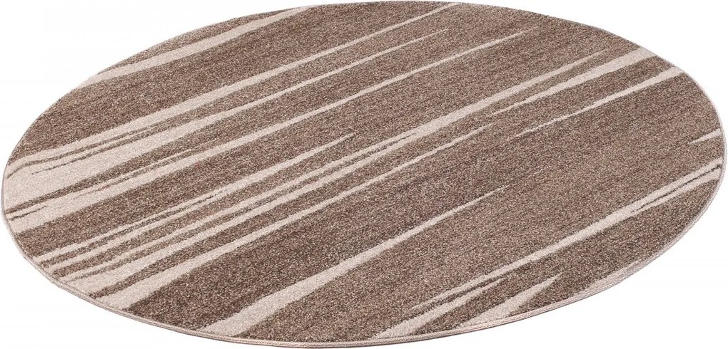 TA Koberec 3436A TMAVOBÉŽOVÉ SÁRÍ KOLESO 3UX Rozmer: 150x150 cm