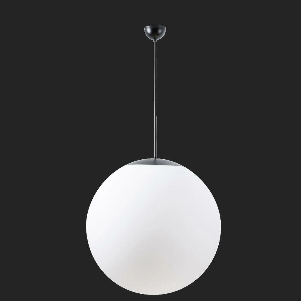 Osmont 61811 Adria P5 závesné sklenené svietidlo čierna biela IP40 4000 K 48