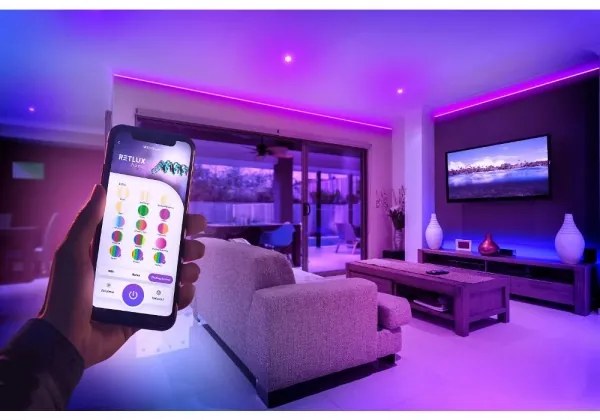 Retlux - LED RGBW Inteligentný stmievateľný pásik 5m LED/230V Wi-Fi Tuya + diaľkové ovládanie