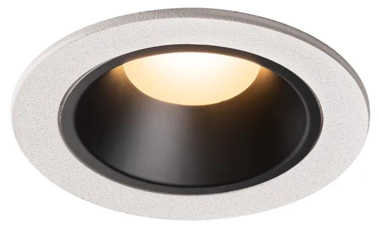 Stropné svietidlo SLV NUMINOS® DL S vnitřní LED zápustné stropné svietidlo biela/čierna 3000 K 55° včetně listových pružin 1003811