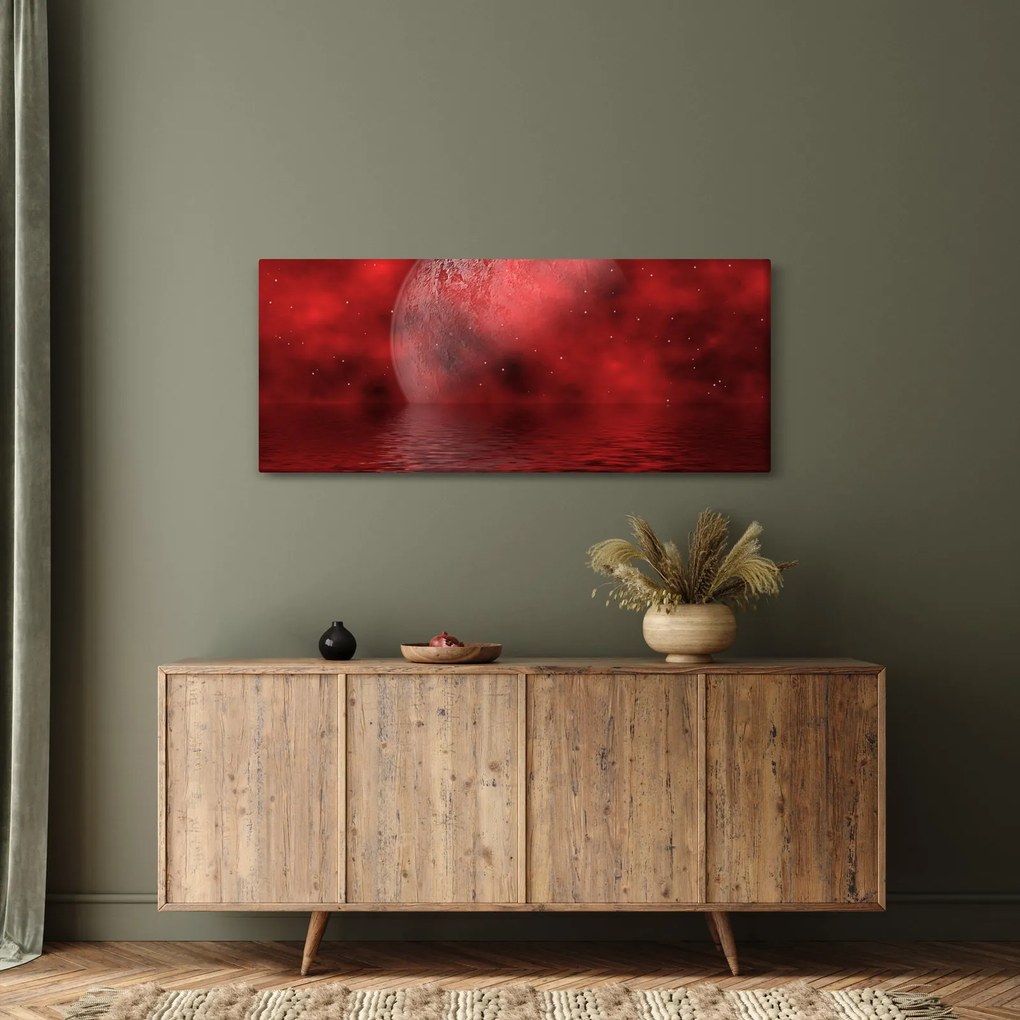 Obraz - Mesiac na hladine (120x50 cm)