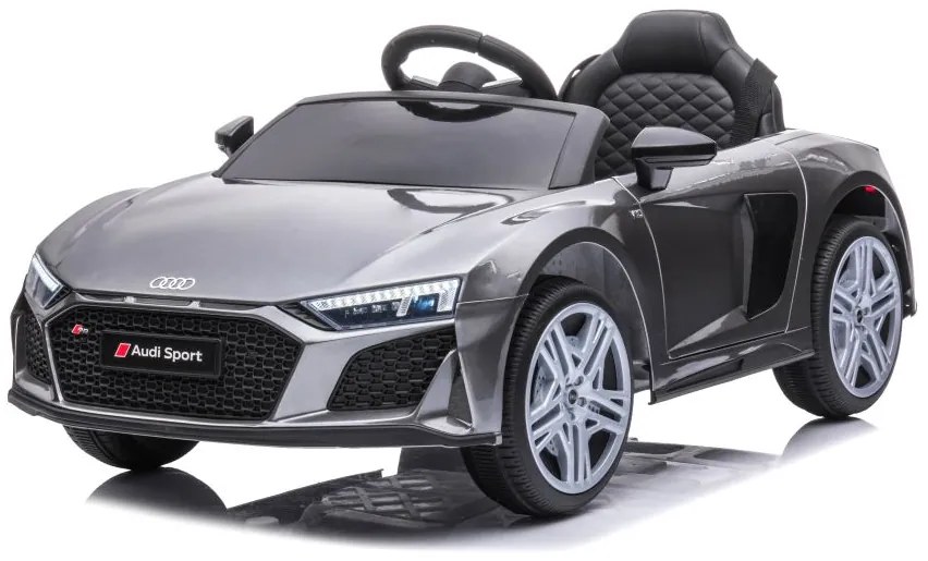 LEAN CARS ELEKTRICKÉ AUTÍČKO AUDI R8 - STRIEBORNÉ - 2x45W - 12V4,5Ah - 2022