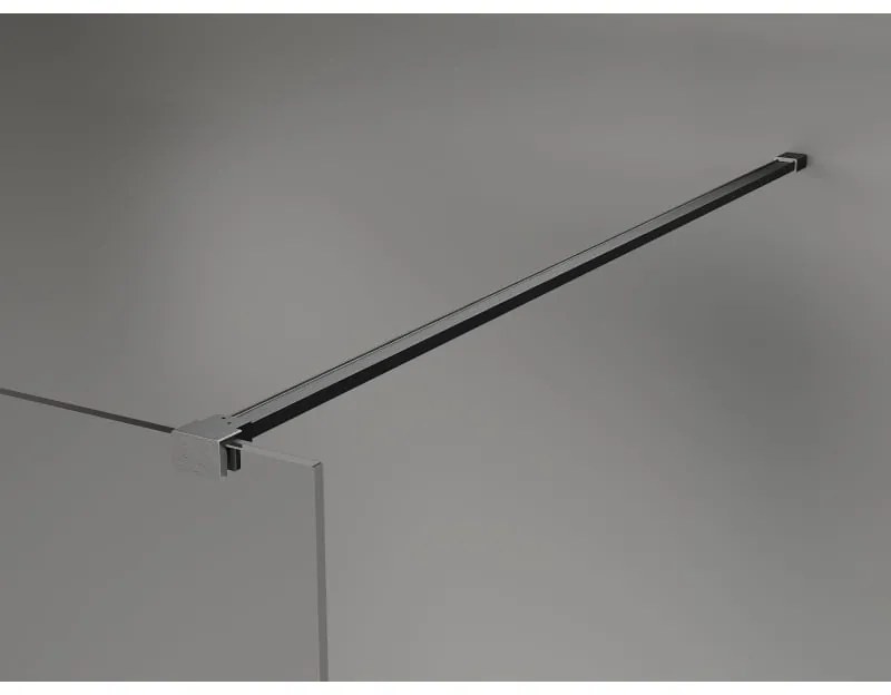 Mexen, Mexen Kioto-X sprchová stena 120 x 200 cm, grafit 10 mm, pištoľovo šedá kartáčovaná - 800-120-101-66-40-X