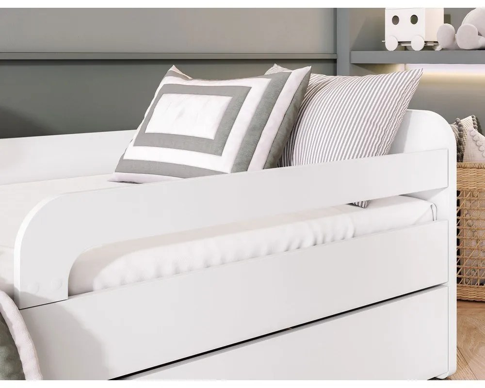 Biela detská posteľ s matracom/s roštom 80x160 cm Duuli – ELTAP