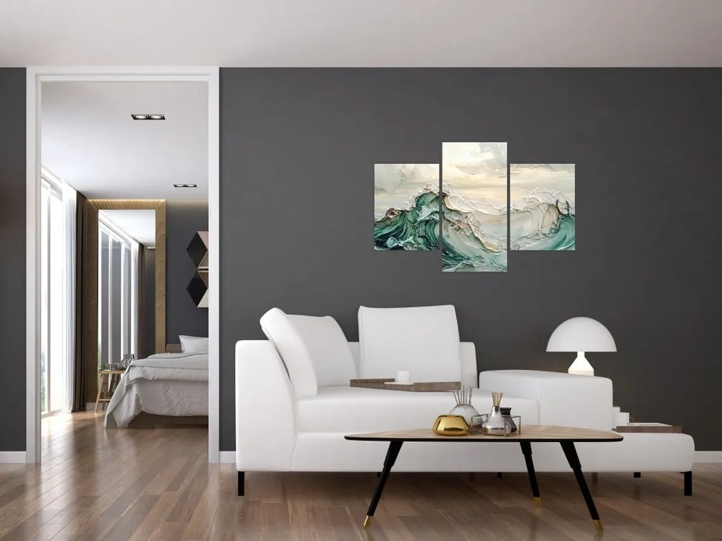 Obraz - 3D abstrakcie mora (90x60 cm)