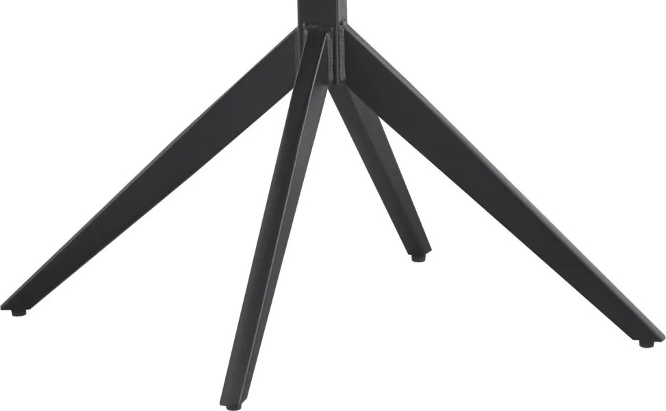 Otočná jedálenská stolička s podrúčkami Kassandra, holubia šedá tkanina