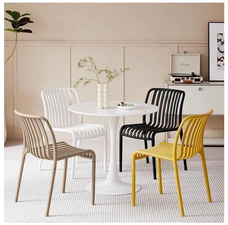 Plastová stolička TREGO, biela