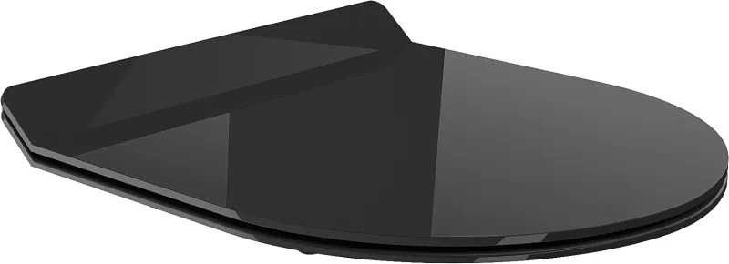 Mexen Lena, slim toaletné WC sedadlo s pomalým zatváraním, duroplast, čierna lesklá, 39242070