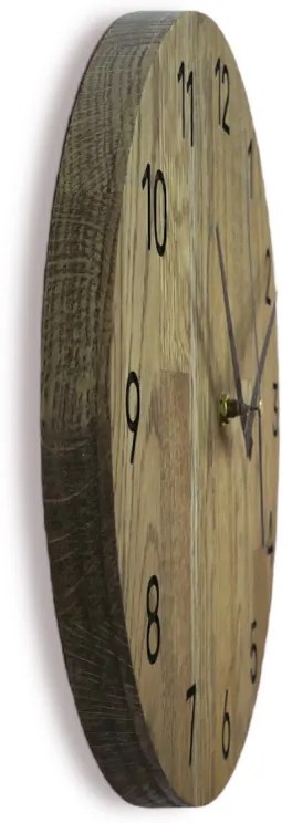 Minimalistické dubové nástenné hodiny, tichý quartzový pohon, moderná dekorácia I SENTOP MAS002-akcia20