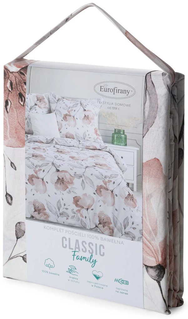 RENFORCÉ OBLIEČKY NICKY 160X200 CM, 2 KS 70X80 CM KVETY