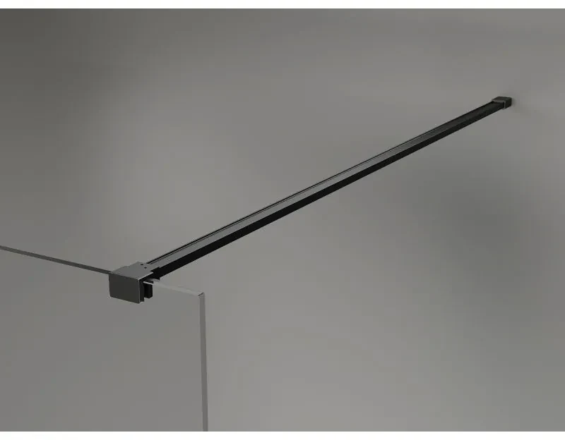 Mexen, Mexen Kioto-X sprchová stena 70 x 200 cm, matná 10 mm, čierna - 800-070-101-70-30-X